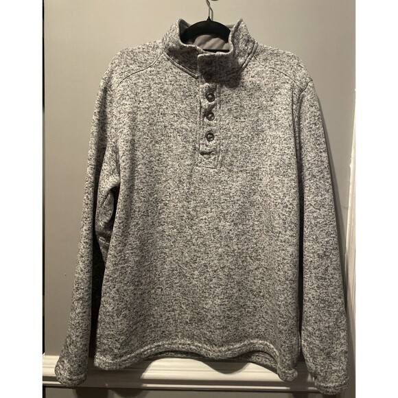 RedHead Other - Grandpacore RedHead Bighorn L Mens Sweater 5 Button Placket Pullover Gray